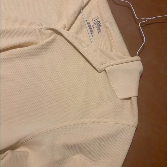 PGA Tour Polo Shirt Men's LG Yellow Pro Series Golf Polyester Athleisure - Picture 10 of 13